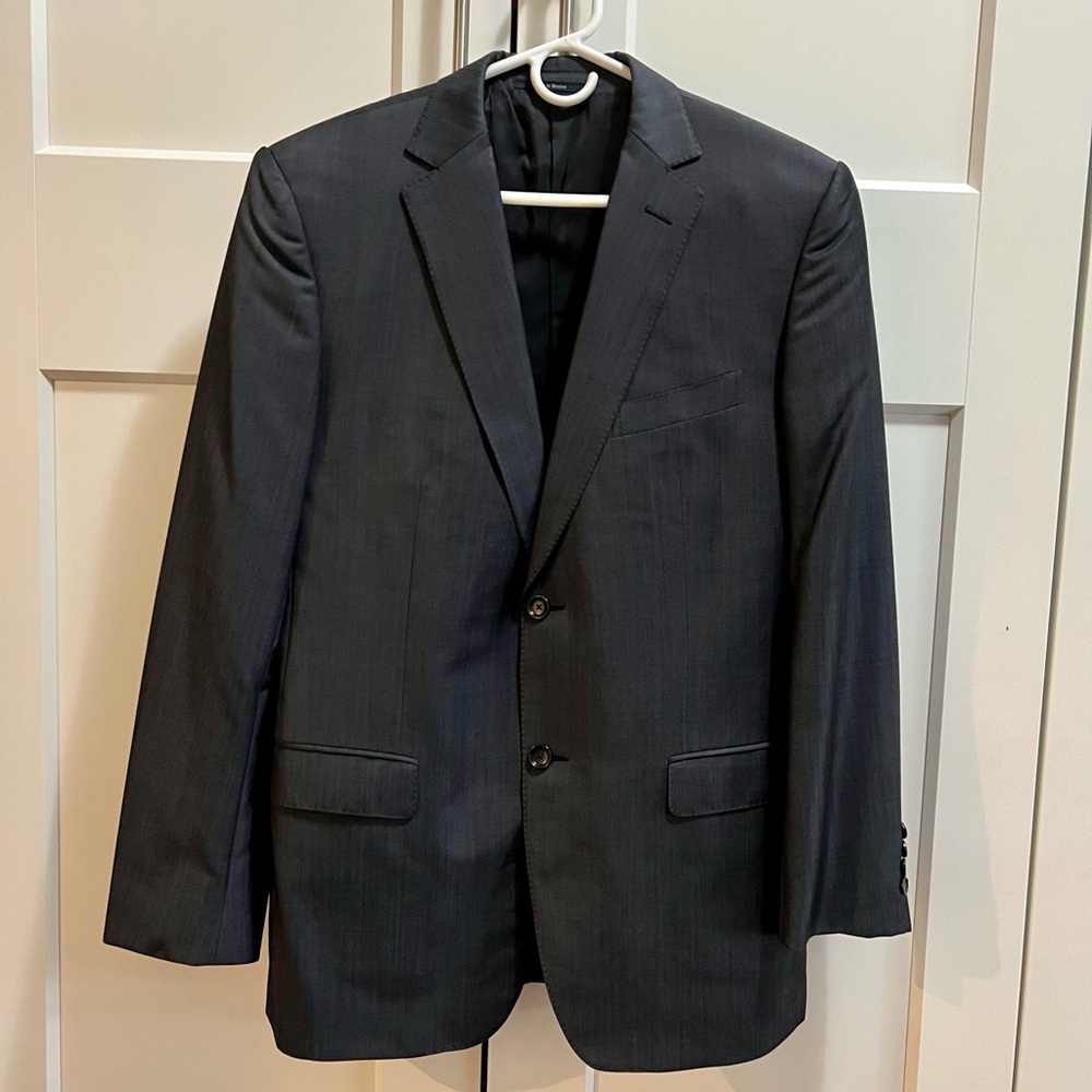 40R Zegna dark grey blue suit